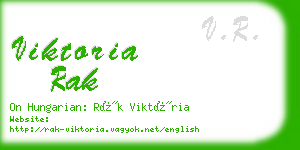 viktoria rak business card